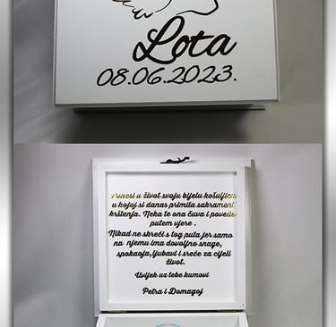 Set kutija uspomena za djevojčicu i dječaka