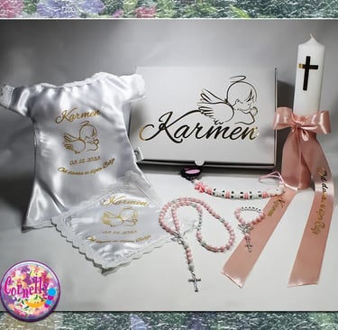 Originalni krsni set s personaliziranim imenom i datumom