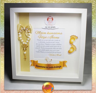 Poklon za krštenje – okvir s posvetom