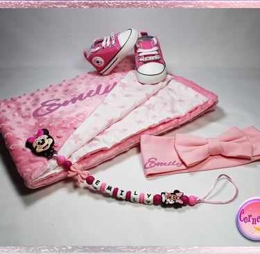 Personalizirana pamučna dekica za bebe s imenom