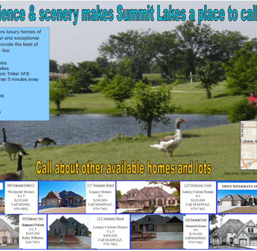 summit lakes real estate advertising
