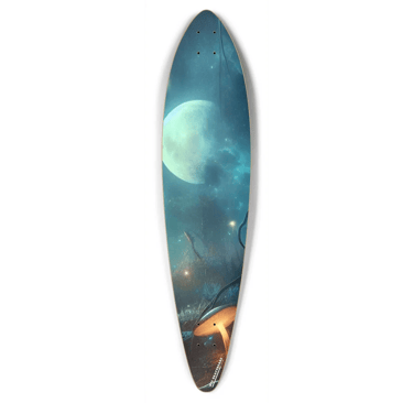 moon forest pintail longboard skateboard