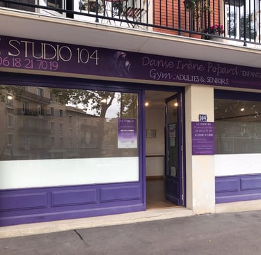 devanture du studio 104 au Havre