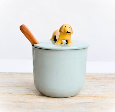 Sugar Bowl Pottery,Sugar Bowl Ceramic,Salt Cellar With Lid,Salt Pig,Sugar Container,Handmade Sugar B