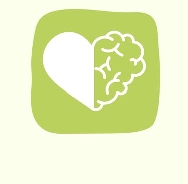 A heart combined with brain to portray mental health