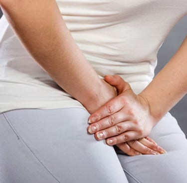 woman in pain