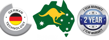 German and Australian design and engineering, and two-year warranty