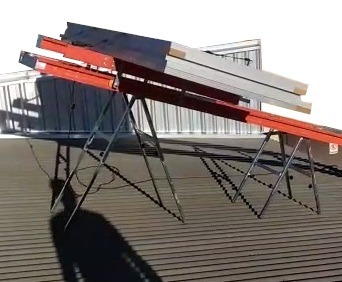 HERM ladder lift solar rooftop delivery