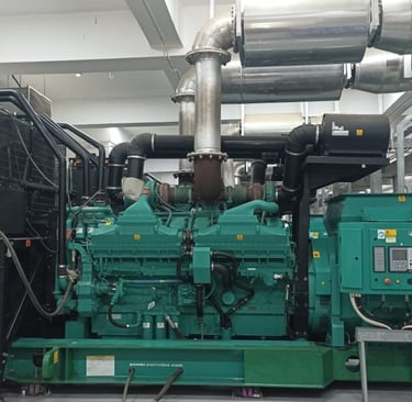 Cummins QSK60-G8, 2145 kW, 400v. 50 Hz.