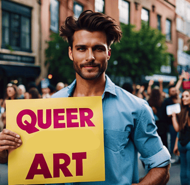 queer-art-sign-held-by-gay-male