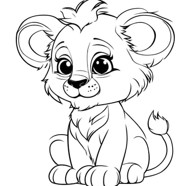 coloriage lion