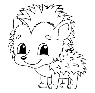 coloriage hérisson