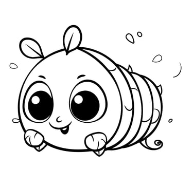 une mignonne petite chenille
