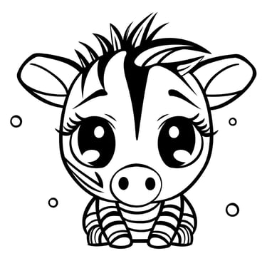 a zebra coloring pages for kids