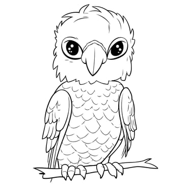 aigle coloriage