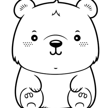 coloriage petit ourson 