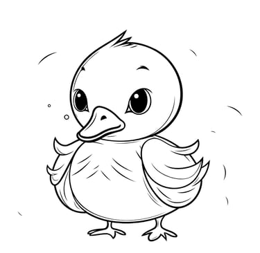 coloriage poussin