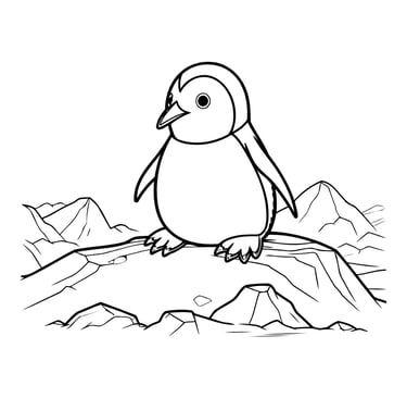 coloriage pinguin