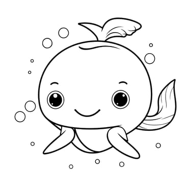 coloriage baleine