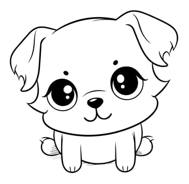 coloriage chien 