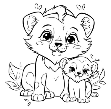 coloriage maman et bébé