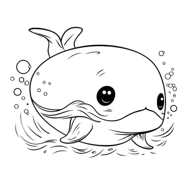 coloriage baleine