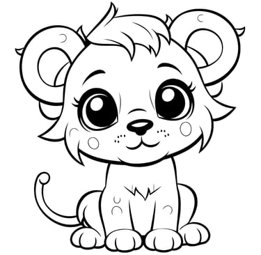 coloriage lion