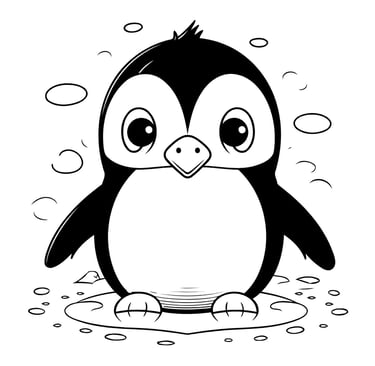 coloriage pinguin