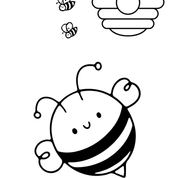 coloriage abeille