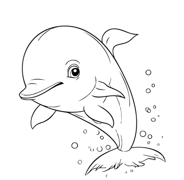 coloriage dauphin