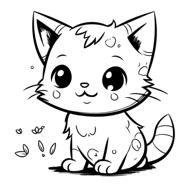 coloriage chaton