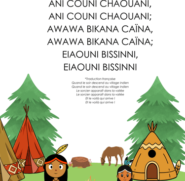 paroles illustrées ani couni chaouani