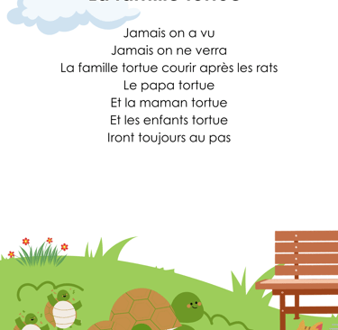 Paroles : la famille tortue