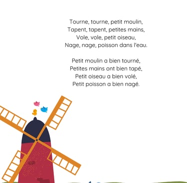 paroles comptine tourne petit moulin