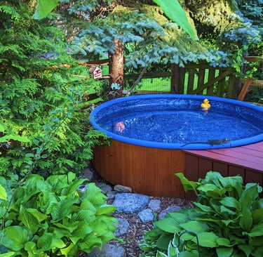 a sweet stock tank adult kiddie pool