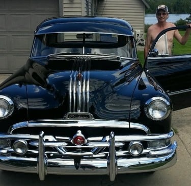 Previous owner Todd discovered our 51 Pontiac in Wisconsin and brought it to Michigan