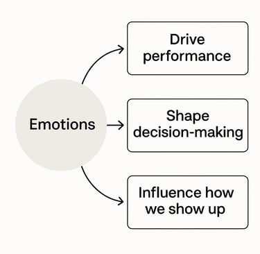 a diagram of emotions and performance