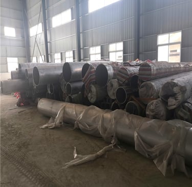 Extra large diameter aluminum pipe