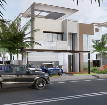 Fortune Hestia luxury villa exterior with modern architectural design