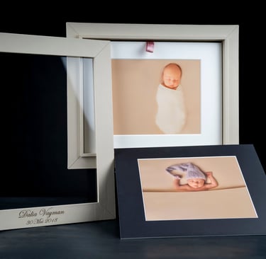 a baby's picture frame with a baby's picture in it