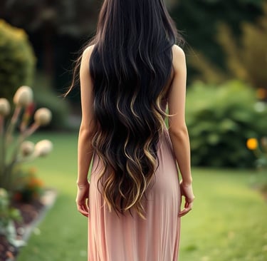 knee-length-hair-ombre-waves