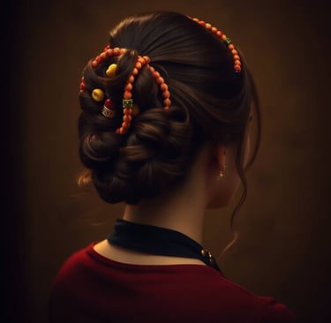 traditional-beaded-hair-wrap-for-statement-updos