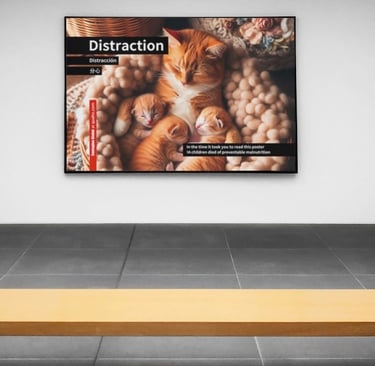 Distraction poster print Contagion Global