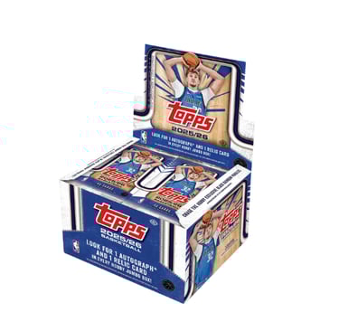 2025-26 Topps Basketball hobby box sealed packaging with NBA logo