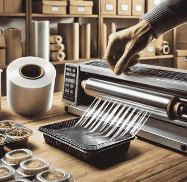 sealing machine at restaurant
