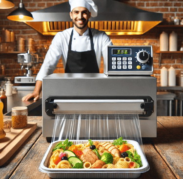 sealing meals at restaurant