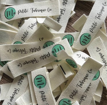 Étiquettes se retrouvant sur les produits Ma petite fabrique cie