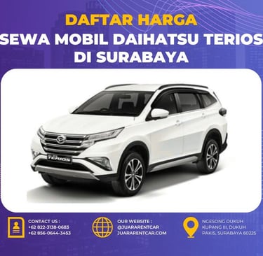 Harga Sewa Mobil Daihatsu Terios di Surabaya
