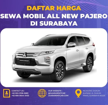 Harga Sewa Mobil Mitsubishi Pajero di Surabaya