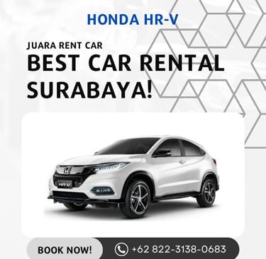 Rental Mobil Honda HRV di Surabaya Juara Rent Car